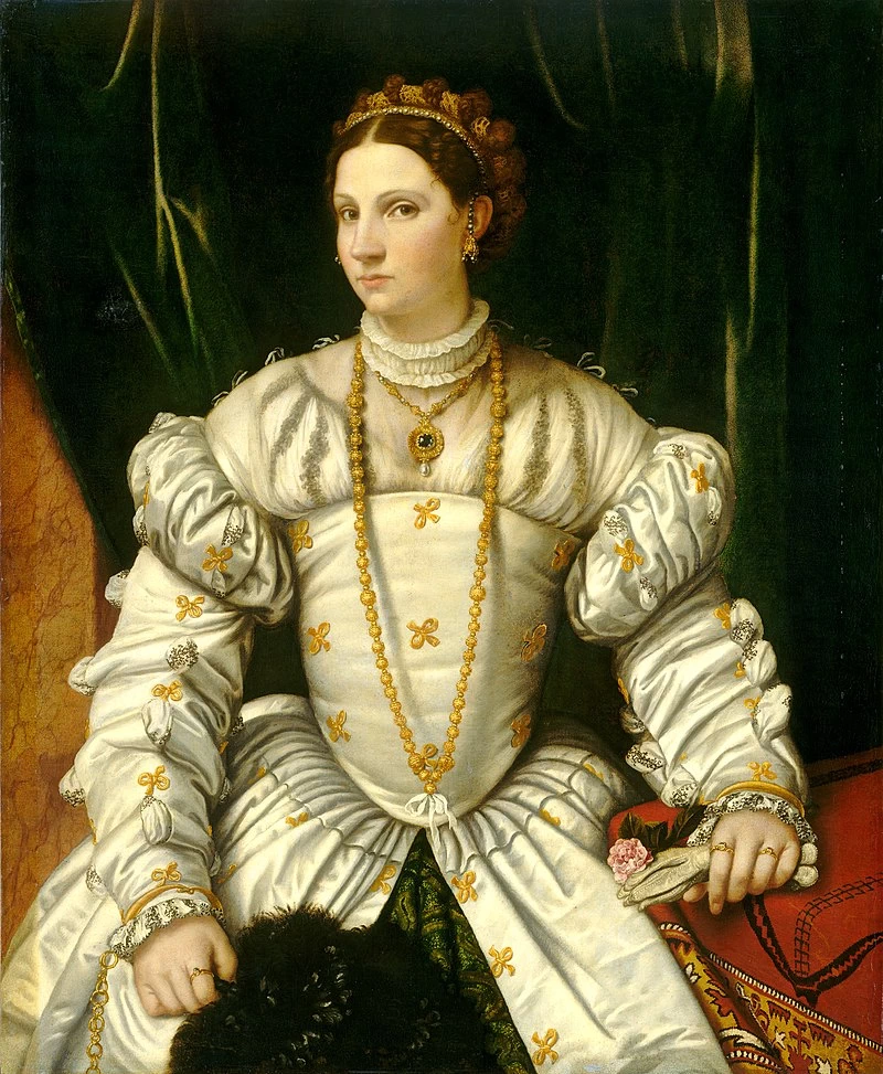 146-Alessandro Bonvicino-Moretto-Ritratto di dama in bianco-Washington